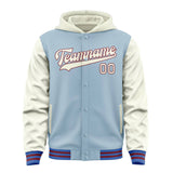 Custom Light Blue Cream Jacket