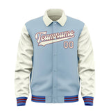 Custom Light Blue Cream Jacket
