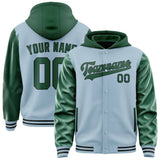 Custom Light Blue Green Jacket