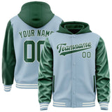 Custom Light Blue Green Jacket