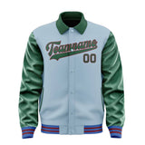 Custom Light Blue Green Jacket