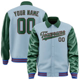 Custom Light Blue Green Jacket
