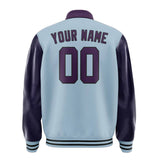 Custom Light Blue Purple Jacket