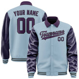 Custom Light Blue Purple Jacket