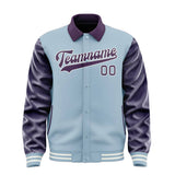 Custom Light Blue Purple Jacket