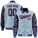 Custom Light Blue Purple Jacket