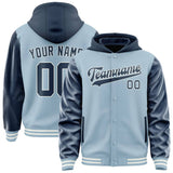 Custom Light Blue Blue Jacket