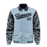 Custom Light Blue Navy Jacket