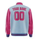 Custom Light Blue Pink Jacket