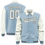 Custom Light Blue White Jacket