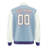 Custom Light Blue White Jacket