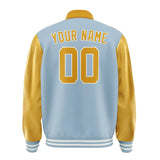 Custom Light Blue Yellow Jacket