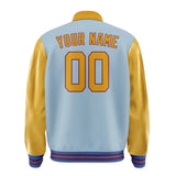Custom Light Blue Yellow Jacket
