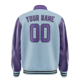 Custom Light Blue Light Purple Jacket