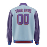 Custom Light Blue Light Purple Jacket