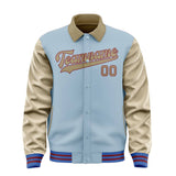 Custom Light Blue Light Khaki Jacket