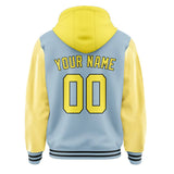 Custom Light Blue Light Yellow Jacket