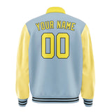 Custom Light Blue Light Yellow Jacket