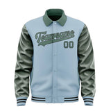 Custom Light Blue Blue Green Jacket