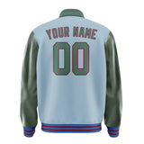 Custom Light Blue Blue Green Jacket