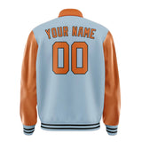 Custom Light Blue Orange Jacket