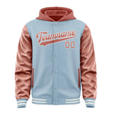 Custom Light Blue Copper Rose Jacket