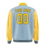 Custom Light Blue Gold Jacket