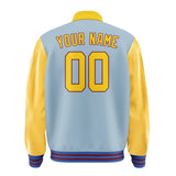 Custom Light Blue Gold Jacket