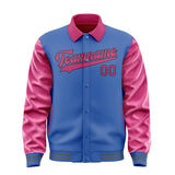 Custom Sky Blue Pink Jacket