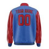 Custom Sky Blue Red Jacket