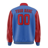 Custom Sky Blue Red Jacket