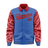Custom Sky Blue Red Jacket