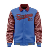 Custom Sky Blue Crimson Red Jacket