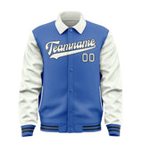 Custom Sky Blue White Jacket