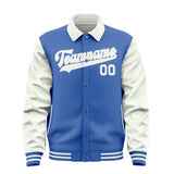 Custom Sky Blue White Jacket