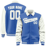 Custom Sky Blue White Jacket