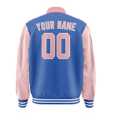 Custom Sky Blue Light Pink Jacket