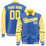 Custom Sky Blue Light Yellow Jacket