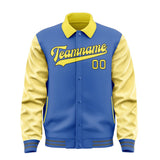 Custom Sky Blue Light Yellow Jacket