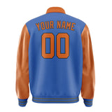 Custom Sky Blue Orange Jacket