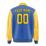 Custom Sky Blue Gold Jacket