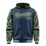 Custom Blue Dark Green Jacket