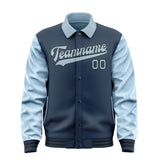 Custom Blue Light Blue Jacket