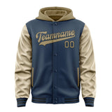 Custom Blue Light Khaki Jacket