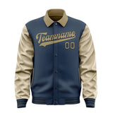 Custom Blue Light Khaki Jacket