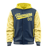 Custom Blue Light Yellow Jacket