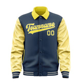 Custom Blue Light Yellow Jacket