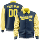 Custom Blue Light Yellow Jacket