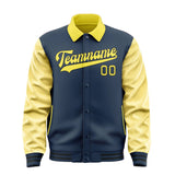 Custom Blue Light Yellow Jacket