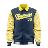 Custom Blue Light Yellow Jacket